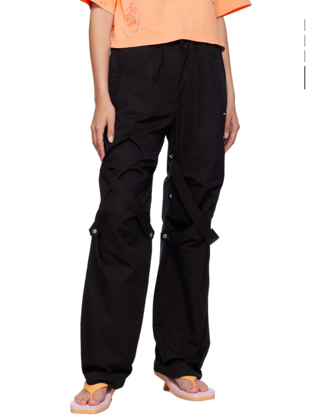 Sold out Palm Angels black upside down palm trousers IT 36 / XXS / US 0